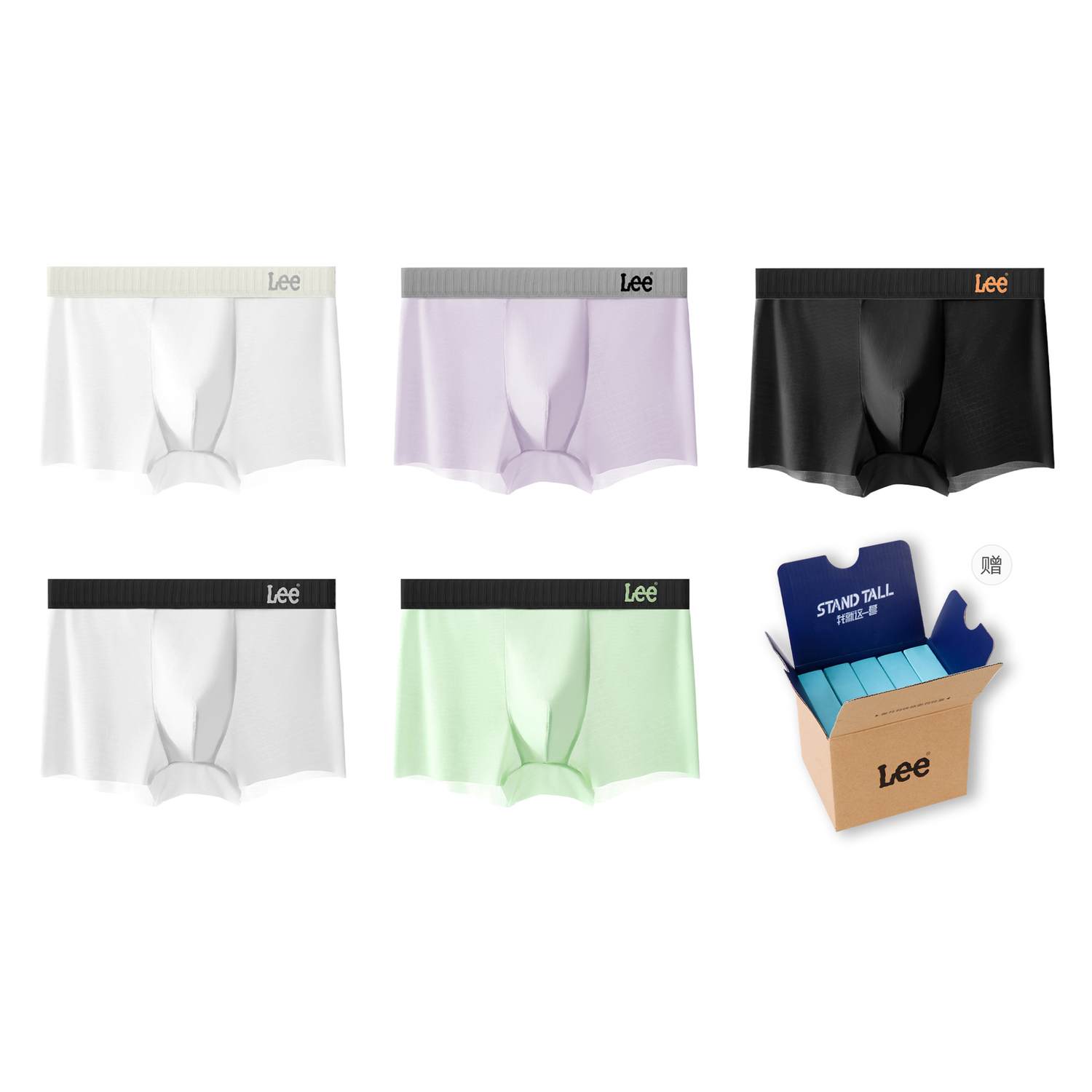 Lee Подарочный набор мужского белья 5 пар
Lee Подарочный набор мужского белья 5 пар