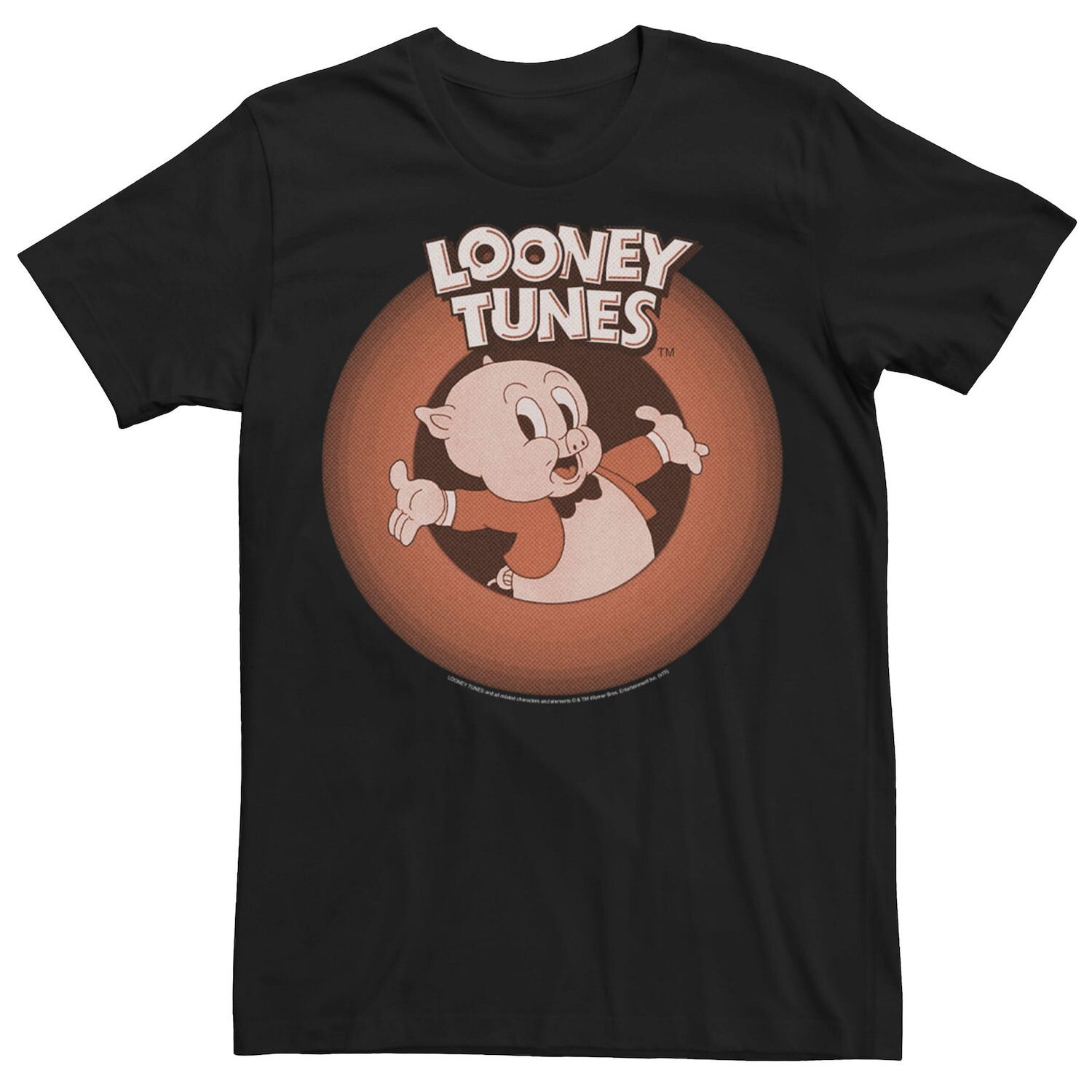 Мужская классическая футболка с круглым вырезом и портретом Looney Tunes Porky Pig Licensed Character
Мужская классическая футболка с круглым вырезом и портретом Looney Tunes Porky Pig Licensed Character