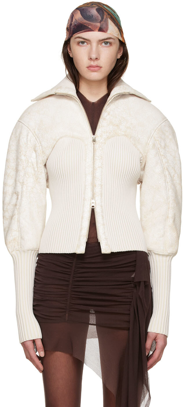 Белая кожаная куртка KNWLS, Белый, Белая кожаная куртка KNWLS
Белая кожаная куртка KNWLS, Белый, Белая кожаная куртка KNWLS