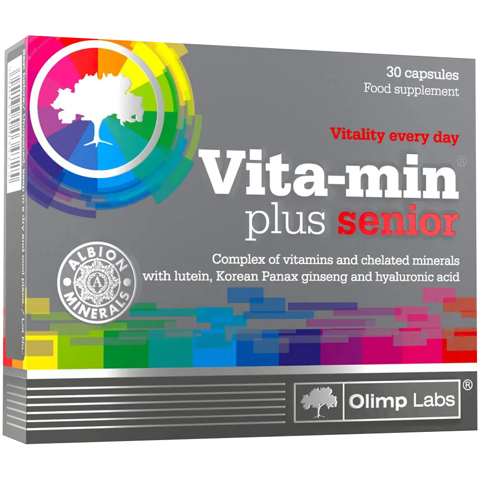 Olimp Vita-Min Senior биологически активная добавка, 30 капсул/1 упаковка
Olimp Vita-Min Senior биологически активная добавка, 30 капсул/1 упаковка