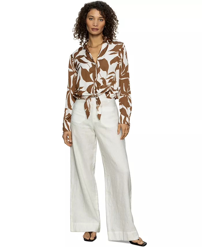 Женские льняные брюки Marine с широкими штанинами Sanctuary, белый
Женские льняные брюки Marine с широкими штанинами Sanctuary, белый