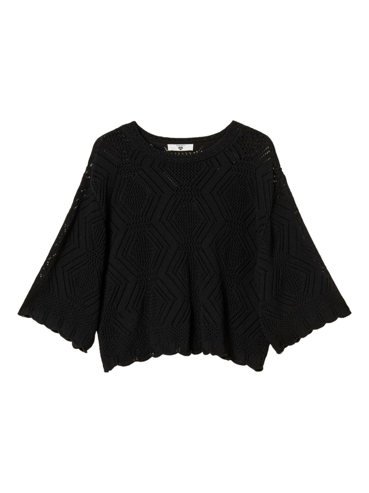 Вязаная футболка TWINSET, черный
Вязаная футболка TWINSET, черный