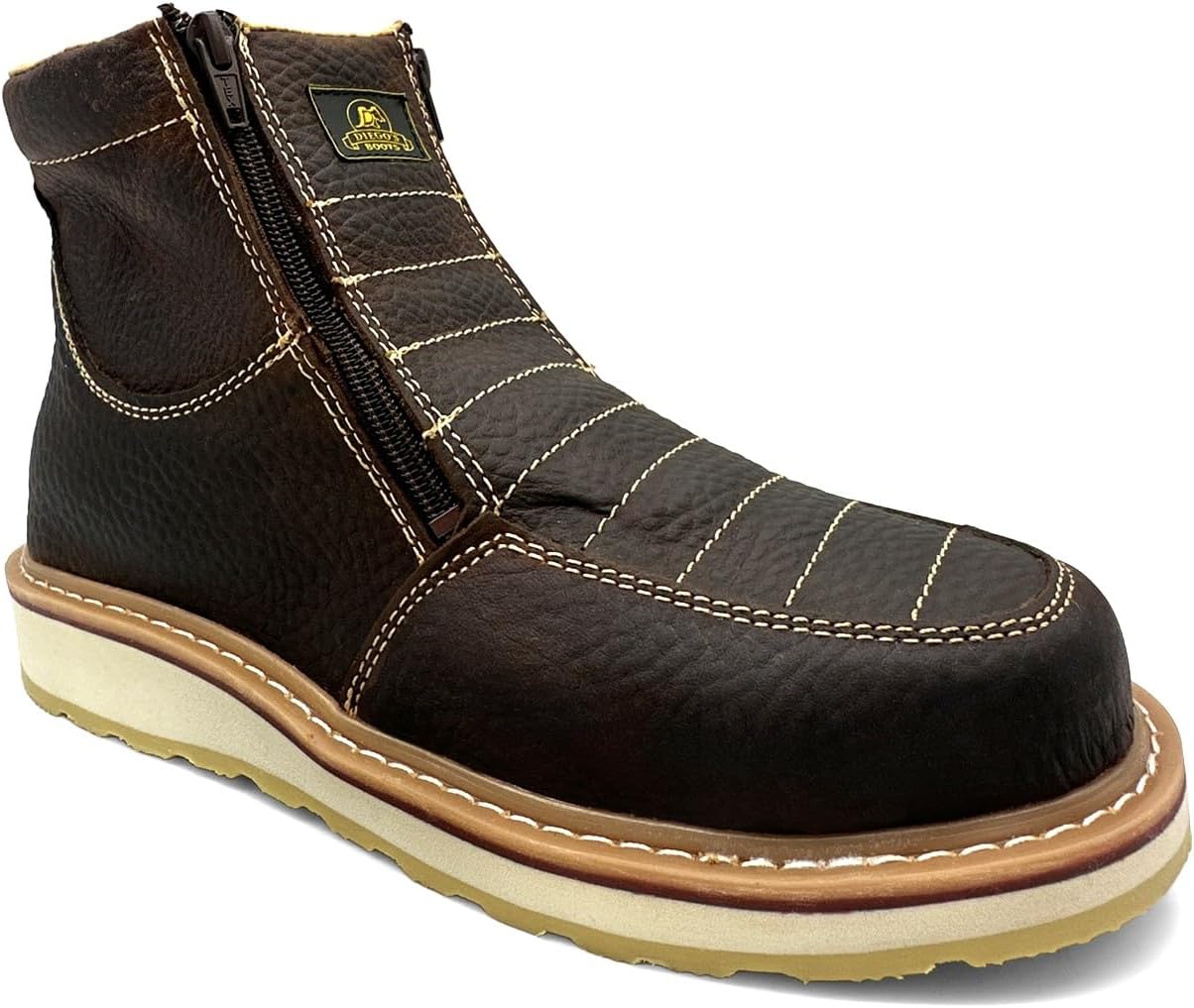 Мужские ботинки The Western Shops с кожаным верхом, двойной молнией и мягким носком, Café
Мужские ботинки The Western Shops с кожаным верхом, двойной молнией и мягким носком, Café