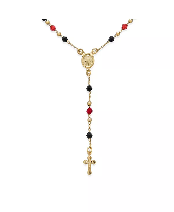 Религиозные красно-черные четки с изображением Девы Марии и распятия Bling Jewelry, red
Религиозные красно-черные четки с изображением Девы Марии и распятия Bling Jewelry, red