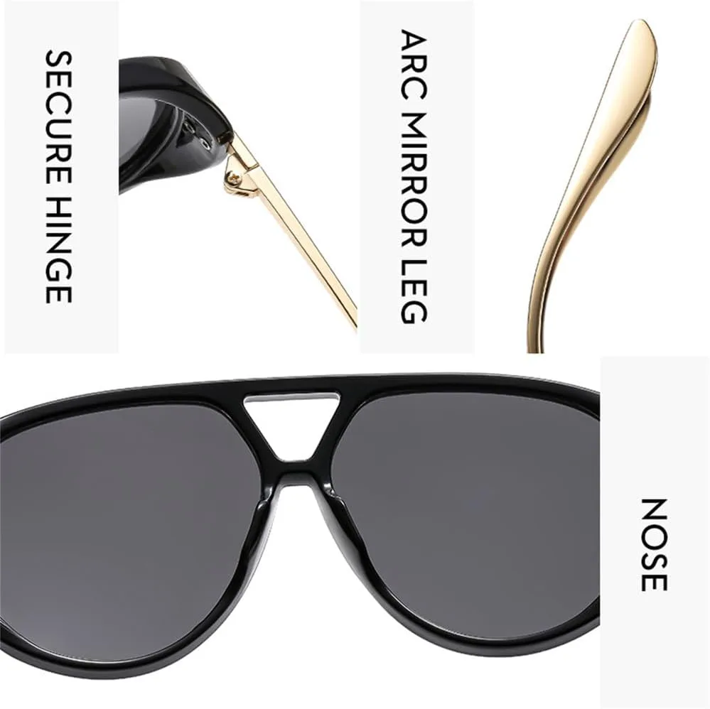 Круглые солнцезащитные очки для женщин и мужчин в стиле ретро с двойной перемычкой, солнцезащитные очки с защитой от УФ-излучения UV400 generic, Black Bworn
Круглые солнцезащитные очки для женщин и мужчин в стиле ретро с двойной перемычкой, солнцезащитные очки с защитой от УФ-излучения UV400 generic, Black Bworn