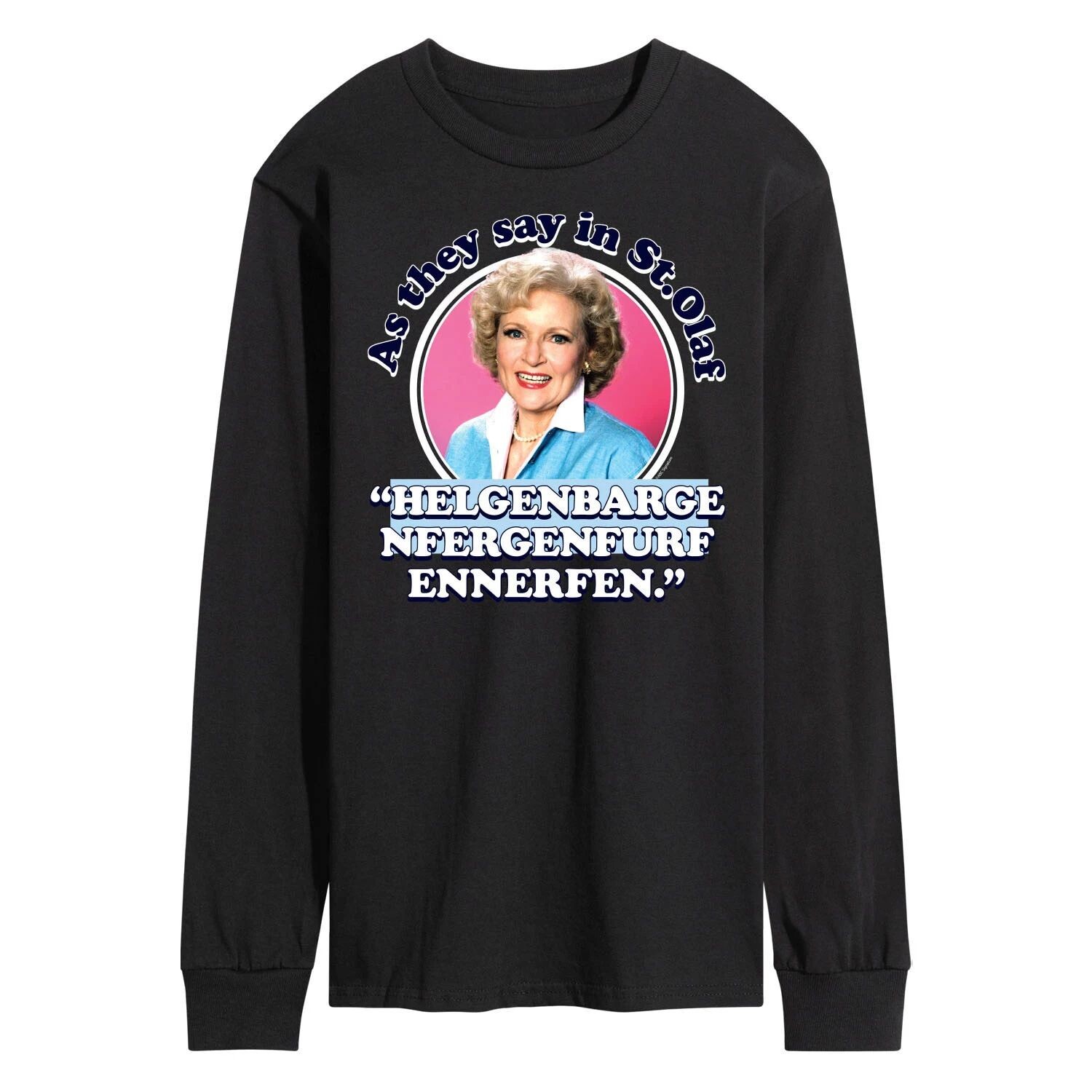 Мужская футболка Golden Girls Say In St Olaf с длинными рукавами Licensed Character
Мужская футболка Golden Girls Say In St Olaf с длинными рукавами Licensed Character