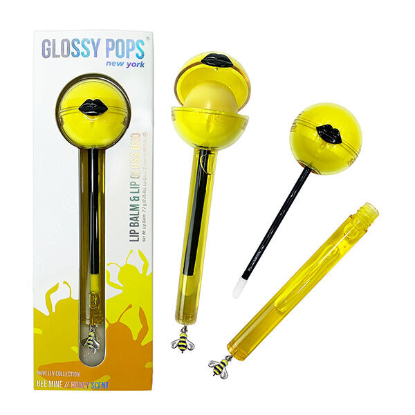 Glossy Pops Novelty Бальзам для губ и блеск для губ Bee Mine, 1 шт. 
Glossy Pops Novelty Бальзам для губ и блеск для губ Bee Mine, 1 шт.