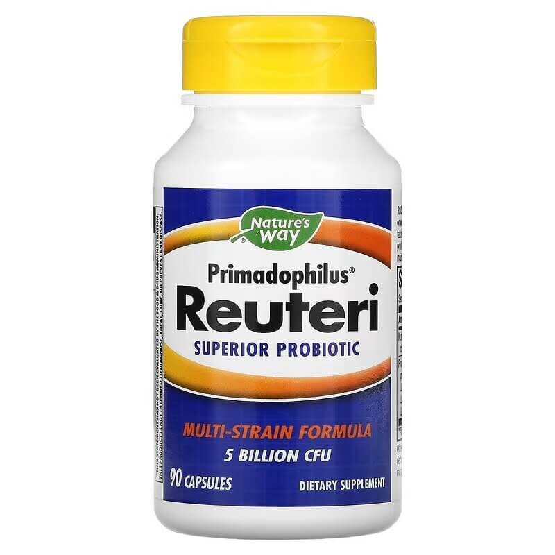 Пробиотик Nature's Way Primadophilus Reuteri, 90 капсул
Пробиотик Nature's Way Primadophilus Reuteri, 90 капсул