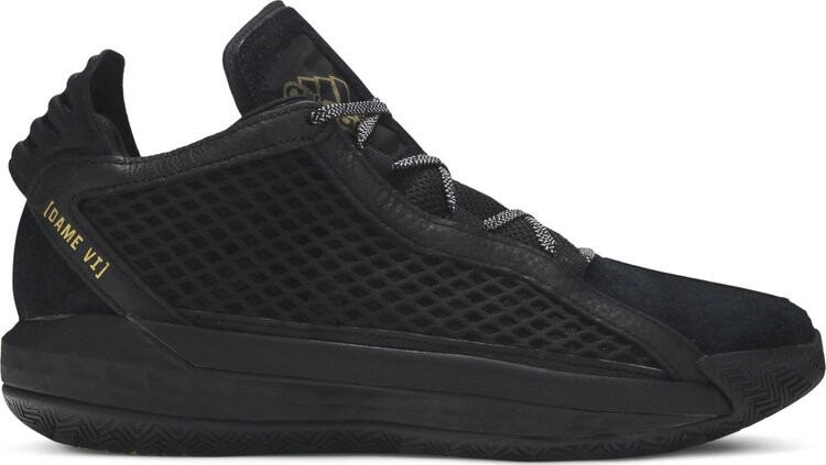 Кроссовки Adidas Dame 6 Leather 'Black Gold', черный
Кроссовки Adidas Dame 6 Leather 'Black Gold', черный