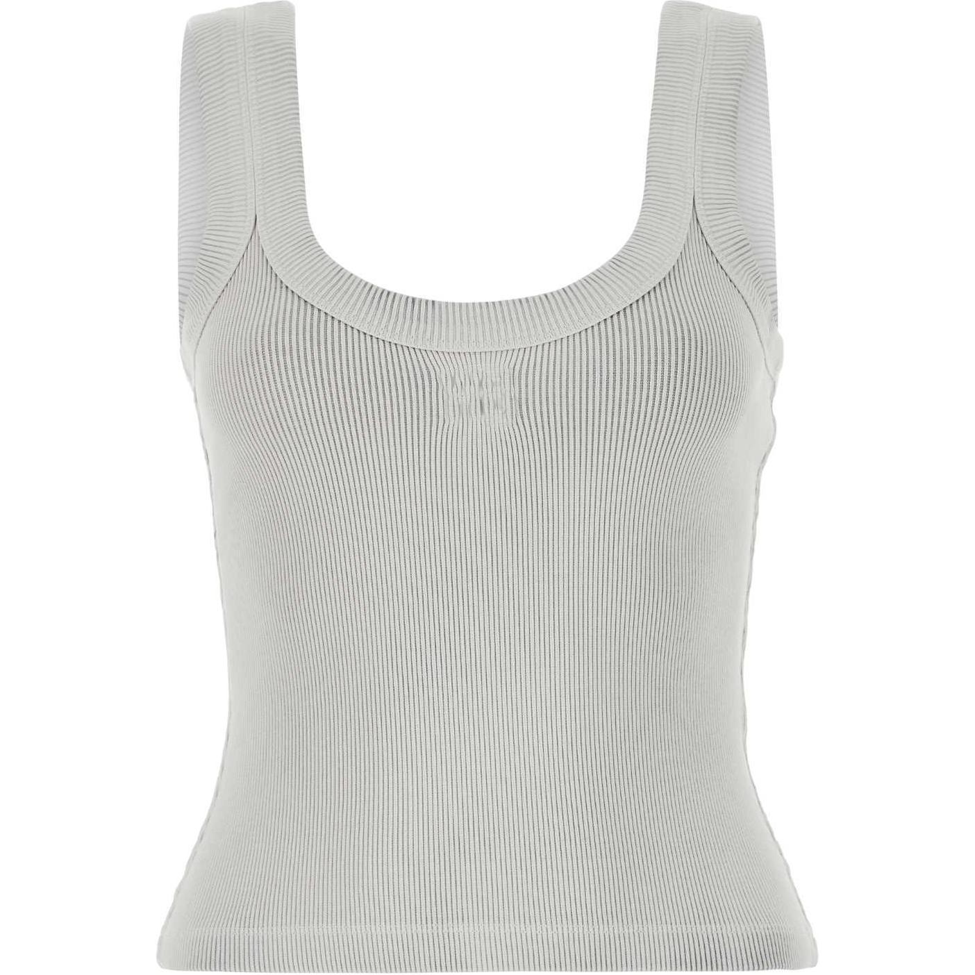 Логотип с тиснением тонкий ребристый топ Alexander Wang, белый
Логотип с тиснением тонкий ребристый топ Alexander Wang, белый