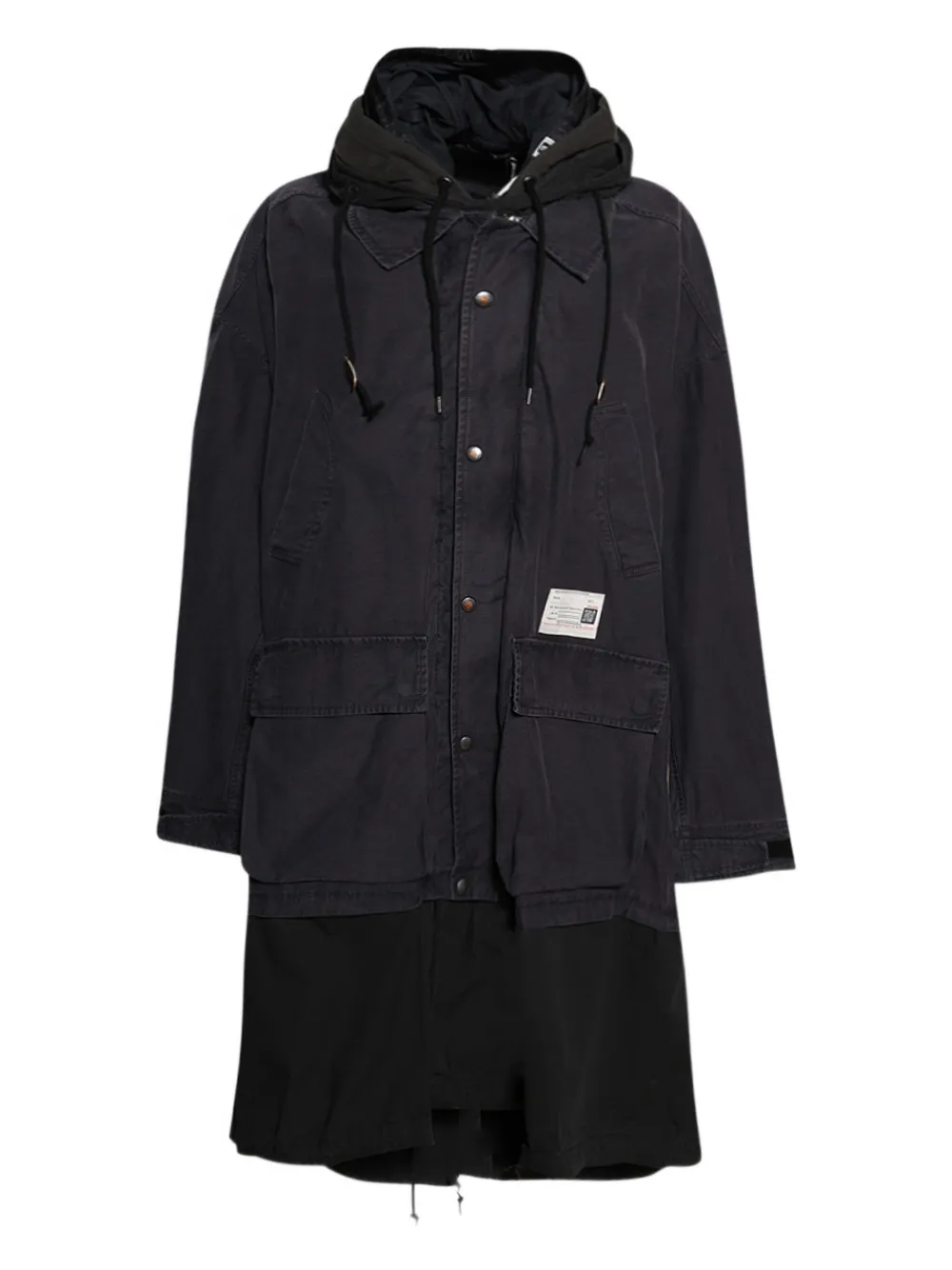 Хлопковое пальто Maison Mihara Yasuhiro, черный
Хлопковое пальто Maison Mihara Yasuhiro, черный