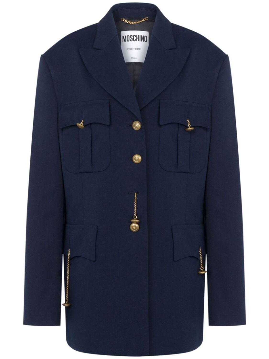 Moschino пальто с заостренными лацканами, синий
Moschino пальто с заостренными лацканами, синий
