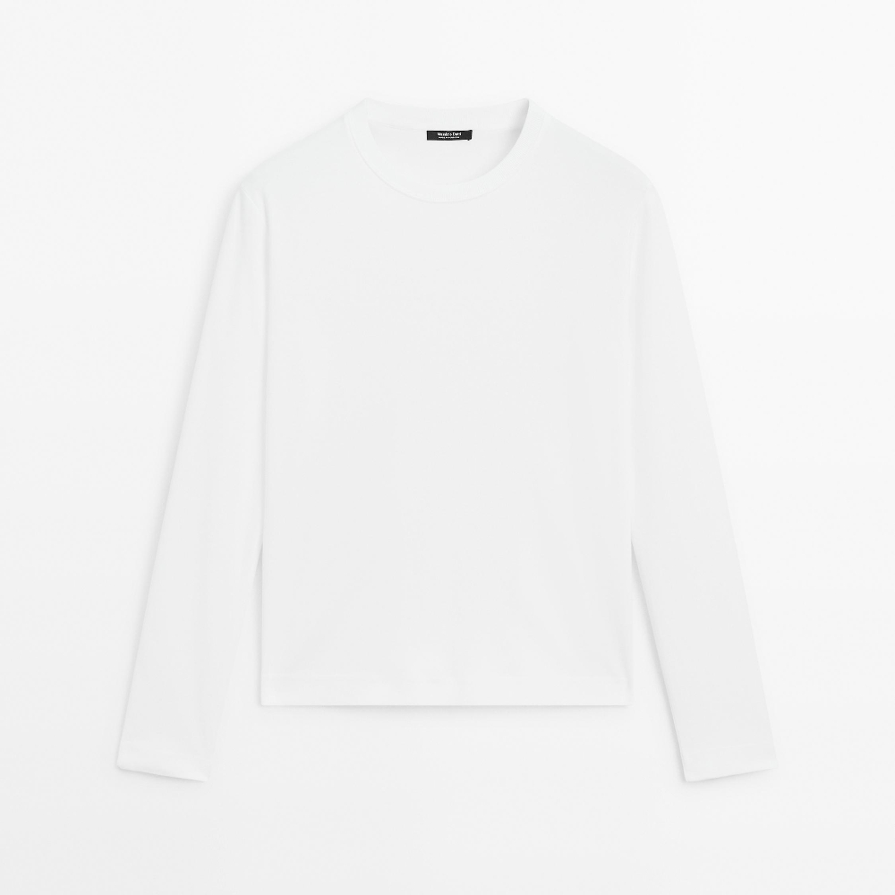 Футболка Massimo Dutti 100% Cotton Interlock Long Sleeve, белый
Футболка Massimo Dutti 100% Cotton Interlock Long Sleeve, белый