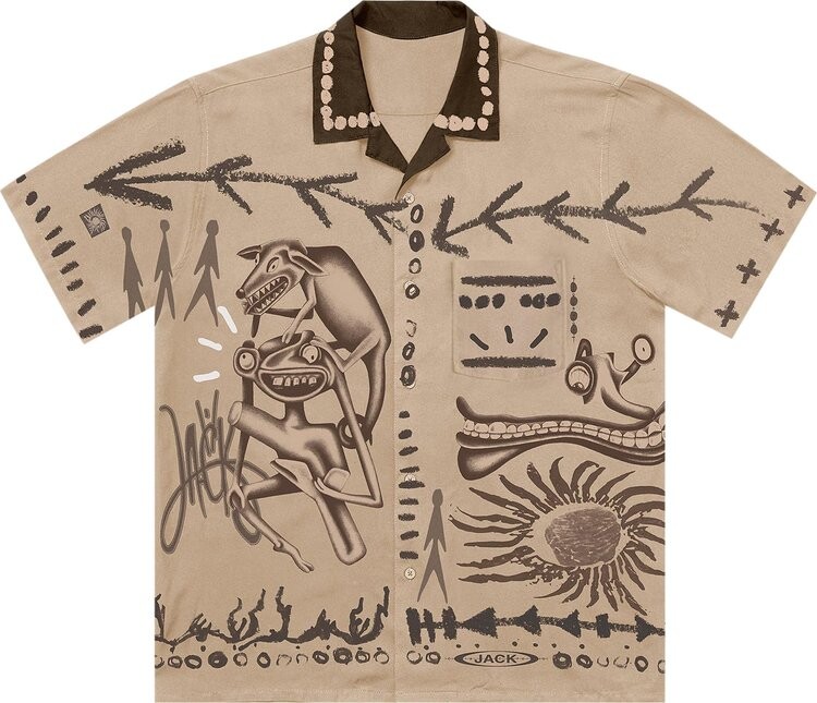 Рубашка Cactus Jack by Travis Scott Painter's Button Up Shirt 'Off White', кремовый
Рубашка Cactus Jack by Travis Scott Painter's Button Up Shirt 'Off White', кремовый