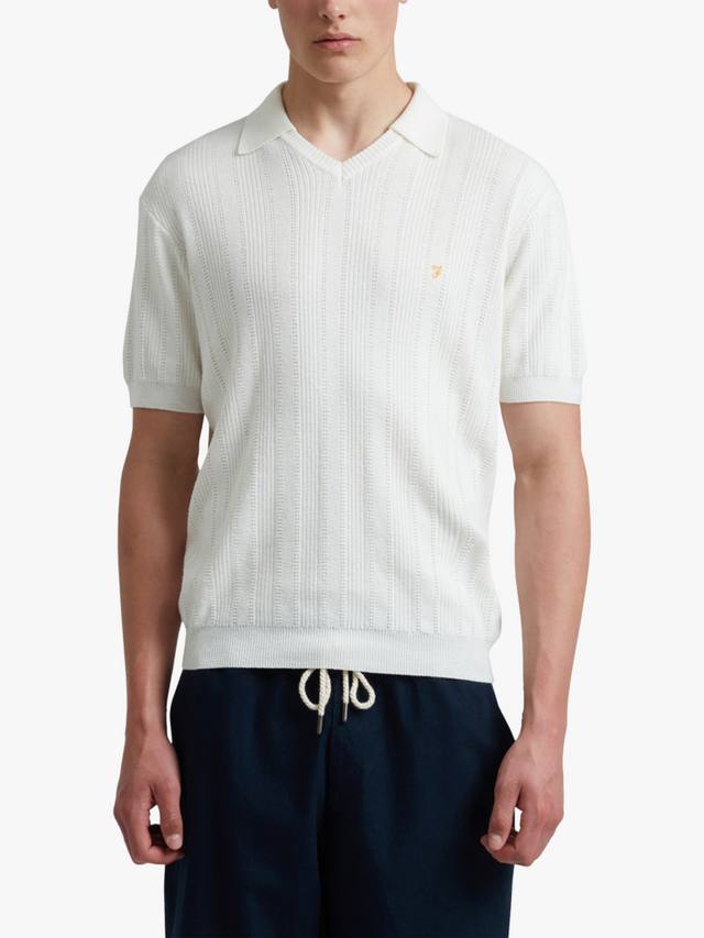 Woodford Cotton Blend свободная поло с короткими рукавами Farah, Ecru
Woodford Cotton Blend свободная поло с короткими рукавами Farah, Ecru