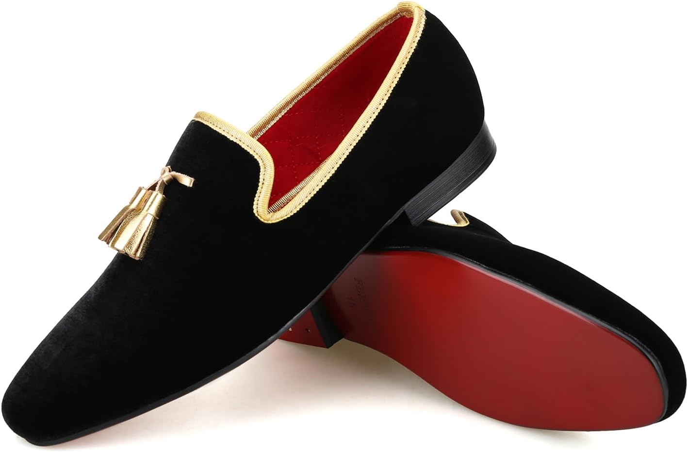 Мужские черные бархатные лоферы FERUCCI с квадратным носком и золотыми кисточками, туфли на плоской подошве, вечерние, свадебные
Мужские черные бархатные лоферы FERUCCI с квадратным носком и золотыми кисточками, туфли на плоской подошве, вечерние, свадебные