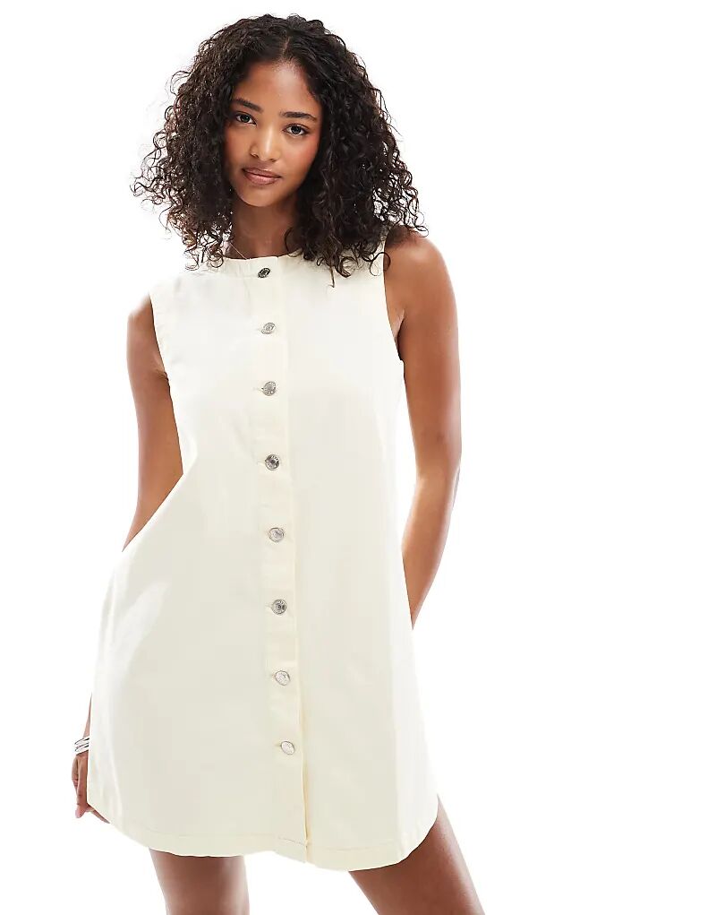 Джинсовое мини-платье-трапеция ASOS DESIGN с застежкой на пуговицы бледно-желтого цвета
Джинсовое мини-платье-трапеция ASOS DESIGN с застежкой на пуговицы бледно-желтого цвета