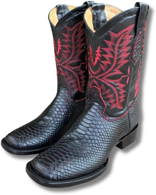 Мужские ковбойские сапоги GadwallAR с экзотическим узором, кожаные, серии Alex с рисунком под змею, каймана и страуса, с квадратным носком, слипон, черный
Мужские ковбойские сапоги GadwallAR с экзотическим узором, кожаные, серии Alex с рисунком под змею, каймана и страуса, с квадратным носком, слипон, черный