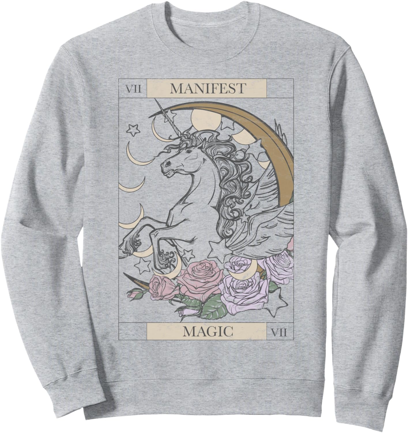 Толстовка с принтом «Магия проявления»: Единорог, цветочный узор, Таро Trendy Apparel, серый
Толстовка с принтом «Магия проявления»: Единорог, цветочный узор, Таро Trendy Apparel, серый