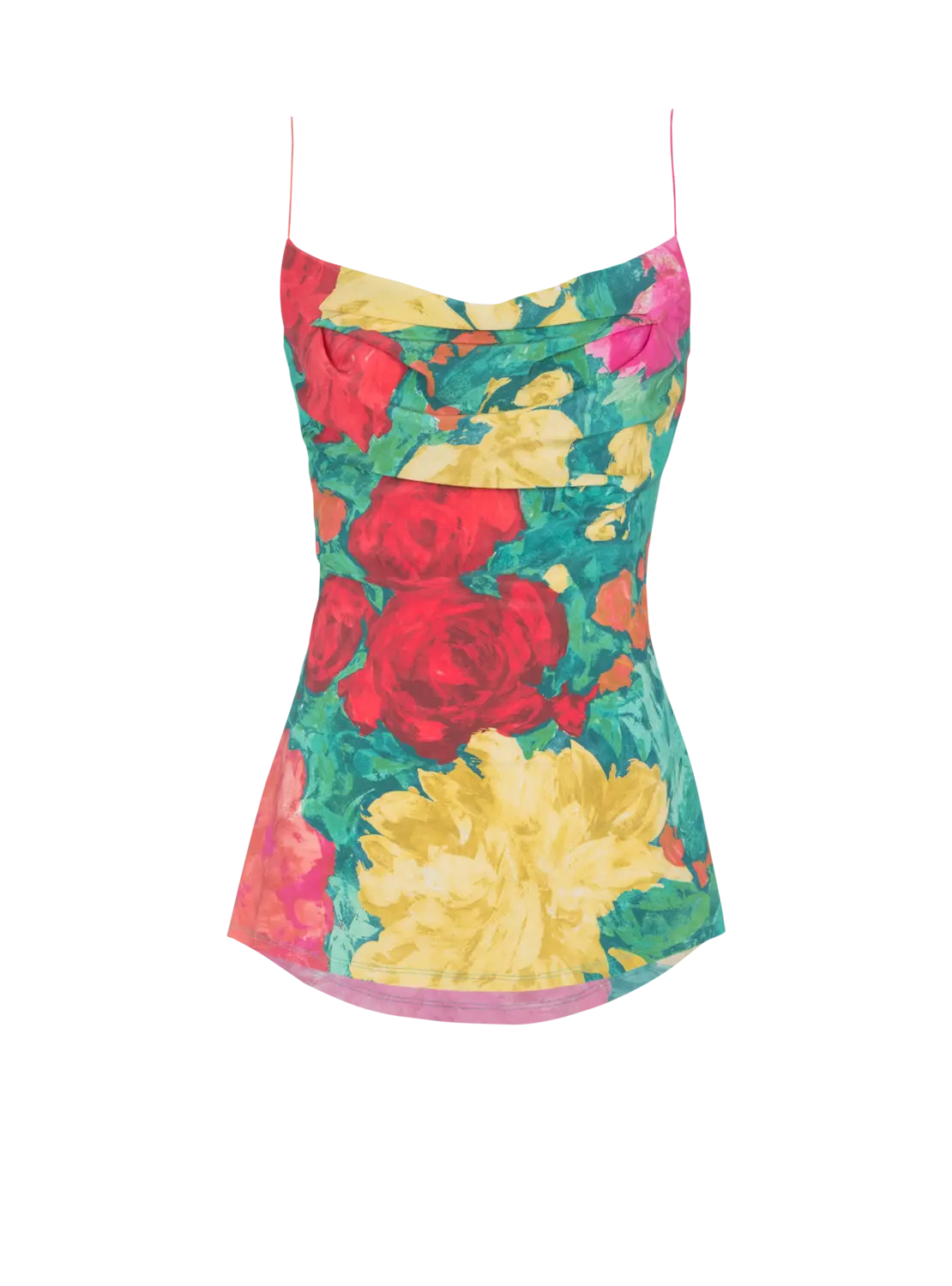 Топ из крепдешина с принтом на тонких бретелях Balmain, мультиколор
Топ из крепдешина с принтом на тонких бретелях Balmain, мультиколор