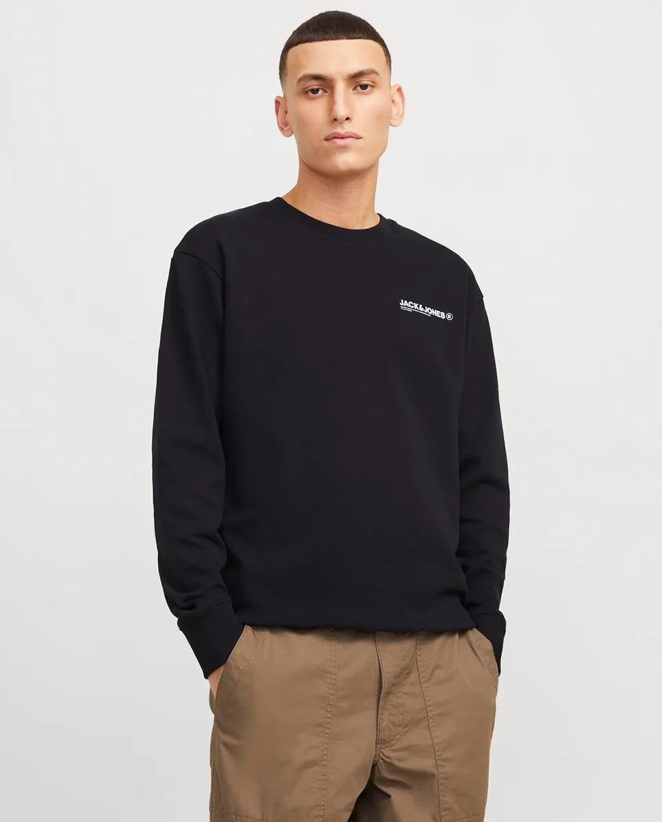 Мужская толстовка с длинными рукавами, круглым вырезом и принтом на спине Jack & Jones, черный
Мужская толстовка с длинными рукавами, круглым вырезом и принтом на спине Jack & Jones, черный