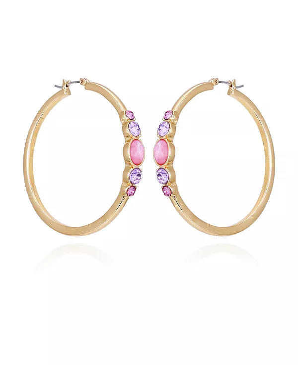 Серьги-Кольца с золотисто-сиренево-фиолетовым стеклом и камнями T Tahari, gold
Серьги-Кольца с золотисто-сиренево-фиолетовым стеклом и камнями T Tahari, gold