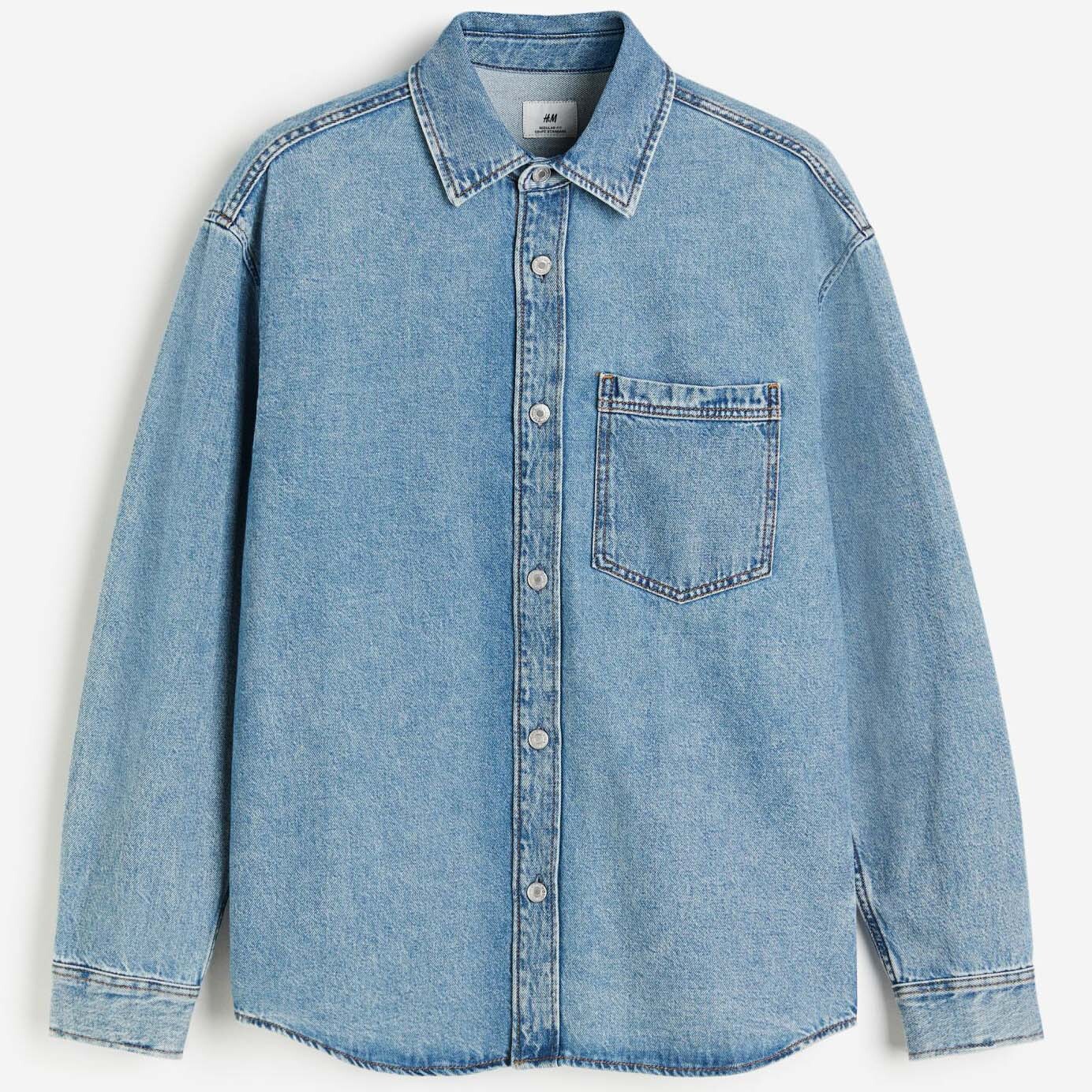 Куртка-рубашка H&M Regular Fit Denim, голубой, Синий, Куртка-рубашка H&M Regular Fit Denim, голубой
Куртка-рубашка H&M Regular Fit Denim, голубой, Синий, Куртка-рубашка H&M Regular Fit Denim, голубой
