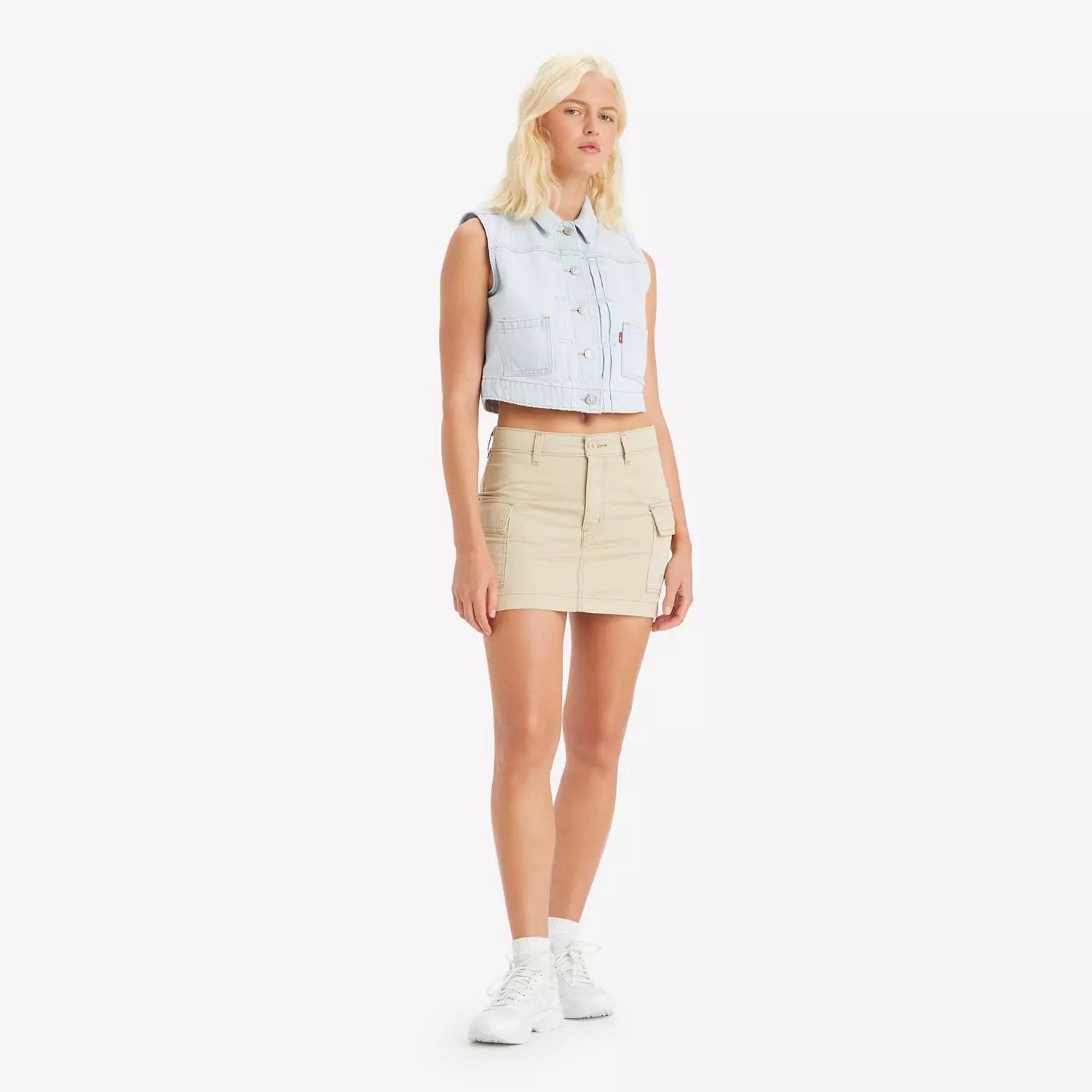 Мини-юбка карго '94 из твила Levi's, коричневый 
Мини-юбка карго '94 из твила Levi's, коричневый