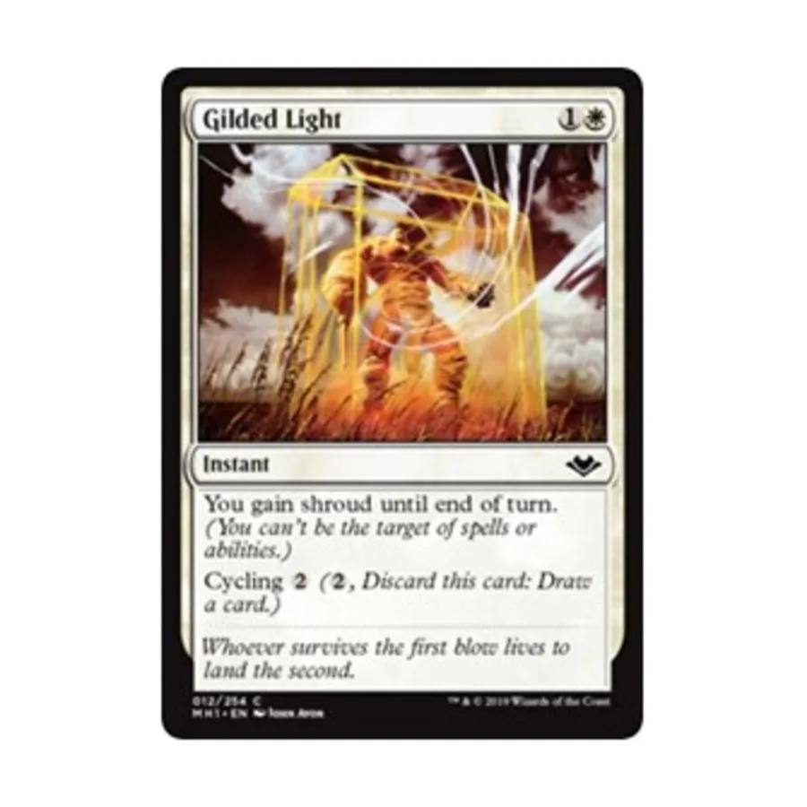 CCG Позолоченный свет (С), MTG - Modern Horizons 
CCG Позолоченный свет (С), MTG - Modern Horizons