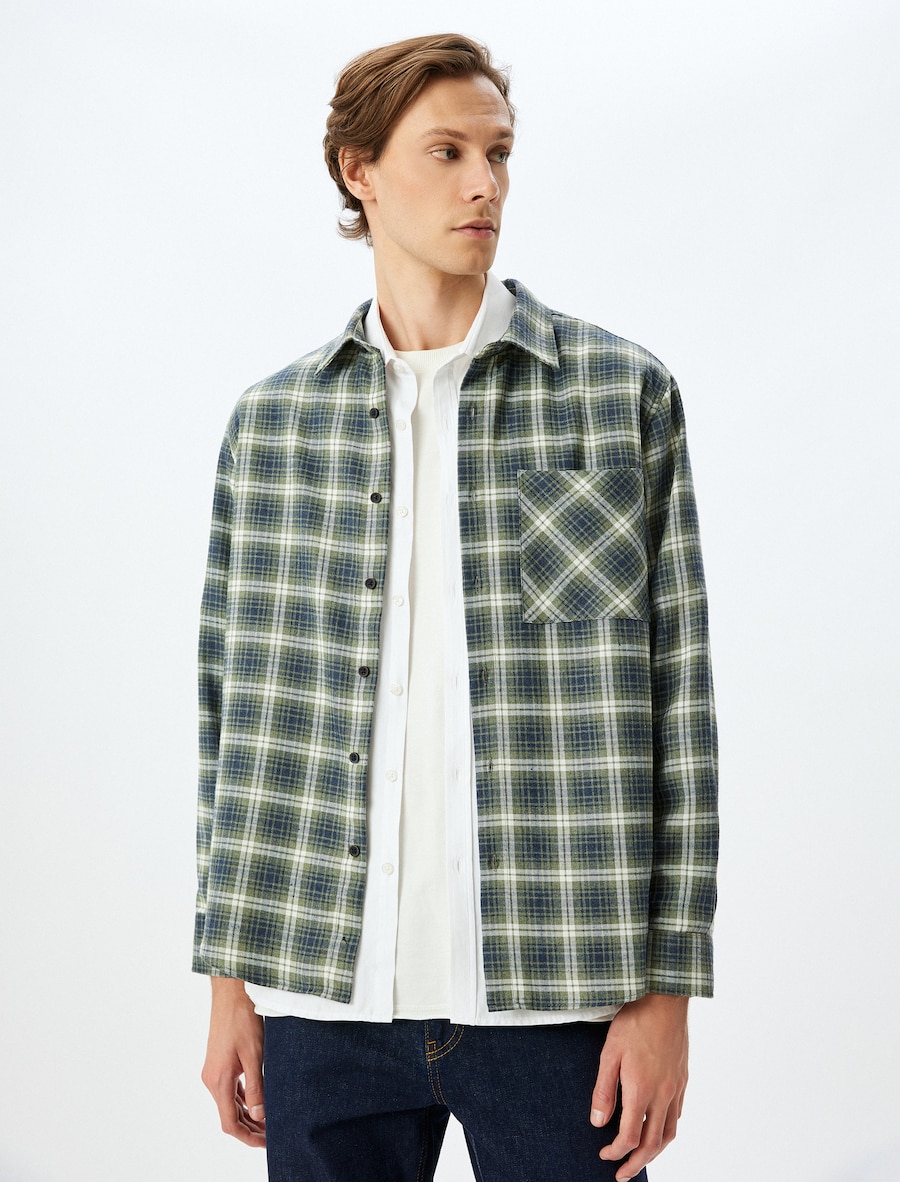 Рубашка на пуговицах Comfort fit Koton, Green/Fir
Рубашка на пуговицах Comfort fit Koton, Green/Fir