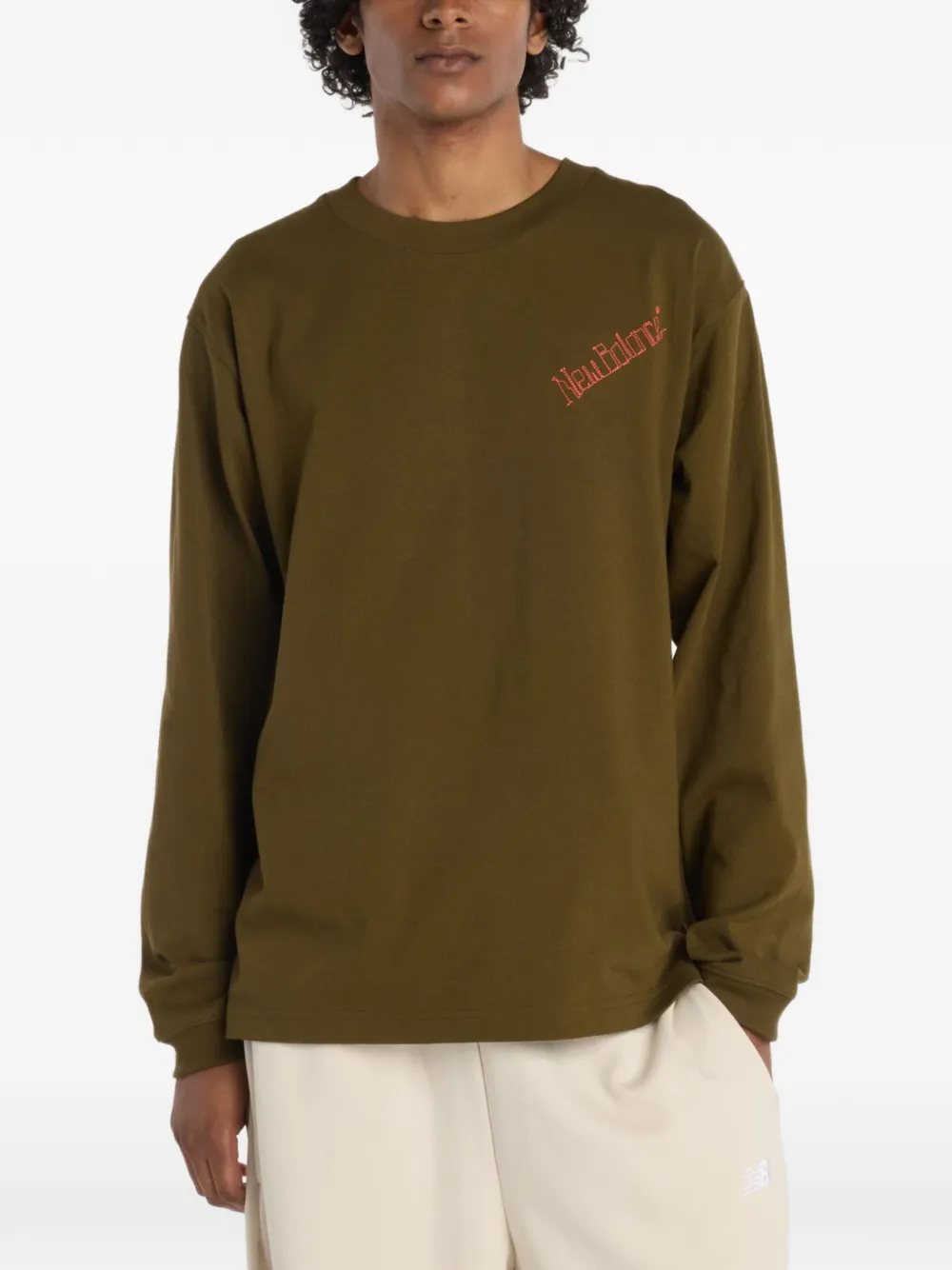 Футболка с длинными рукавами и логотипом New Balance, зеленый
Футболка с длинными рукавами и логотипом New Balance, зеленый