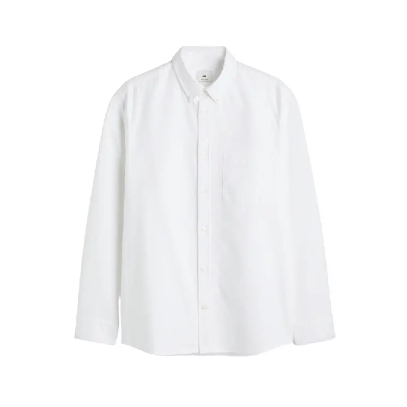 Рубашка H&M Regular Fit Oxford, белый
Рубашка H&M Regular Fit Oxford, белый