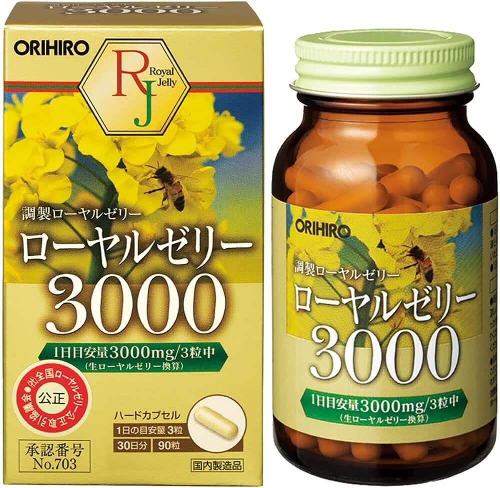 Комплекс с маточным молочком Orihiro Royal Jelly 3000, 90 таблеток
Комплекс с маточным молочком Orihiro Royal Jelly 3000, 90 таблеток