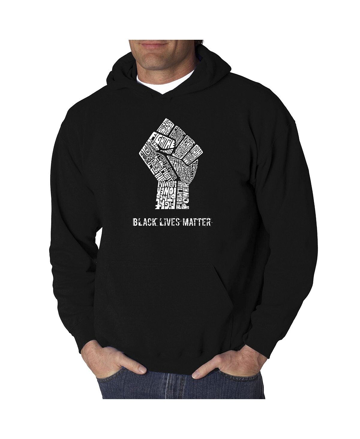 Мужская толстовка с капюшоном и надписью word art - black lives matter LA Pop Art, черный
Мужская толстовка с капюшоном и надписью word art - black lives matter LA Pop Art, черный