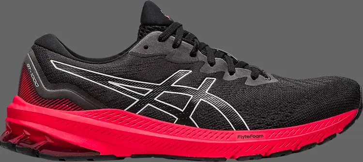 Кроссовки gt 1000 11 'black electric red' Asics, черный 
Кроссовки gt 1000 11 'black electric red' Asics, черный