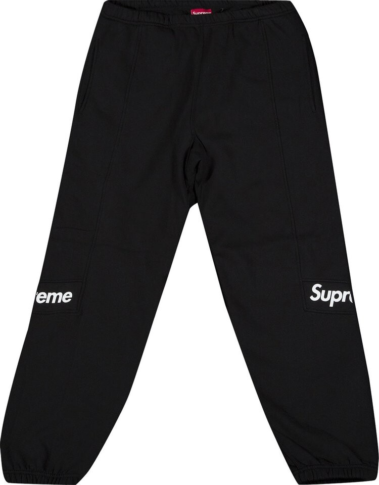 Спортивные брюки Supreme Color Blocked Sweatpant 'Black', черный 
Спортивные брюки Supreme Color Blocked Sweatpant 'Black', черный