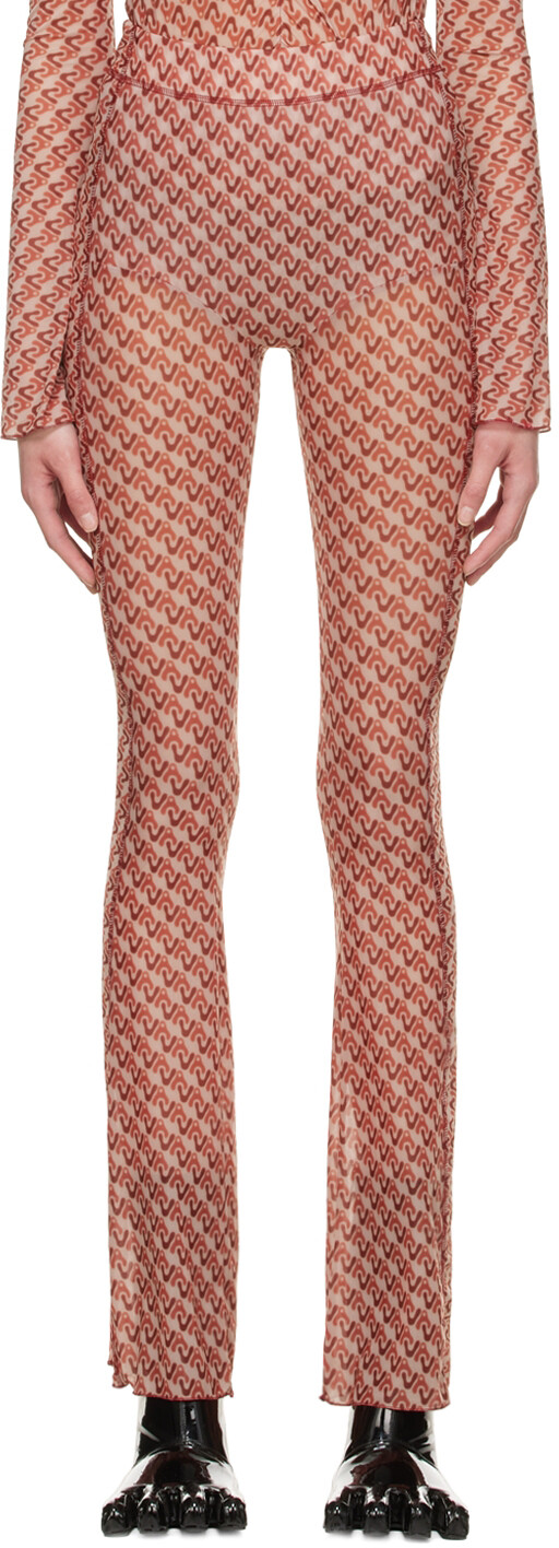 Полупрозрачные сетчатые брюки AVAVAV, бежевый
Полупрозрачные сетчатые брюки AVAVAV, бежевый