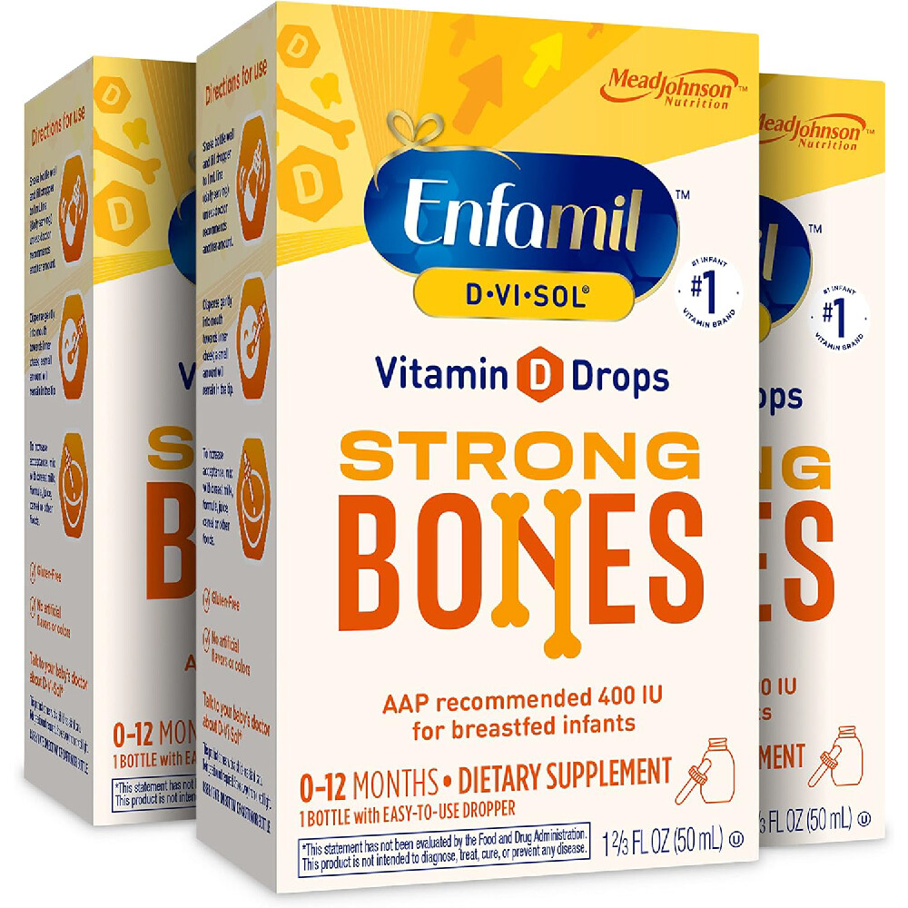 Витамин D3 Enfamil Baby D-Vi-Sol для младенцев, 3x50мл
Витамин D3 Enfamil Baby D-Vi-Sol для младенцев, 3x50мл