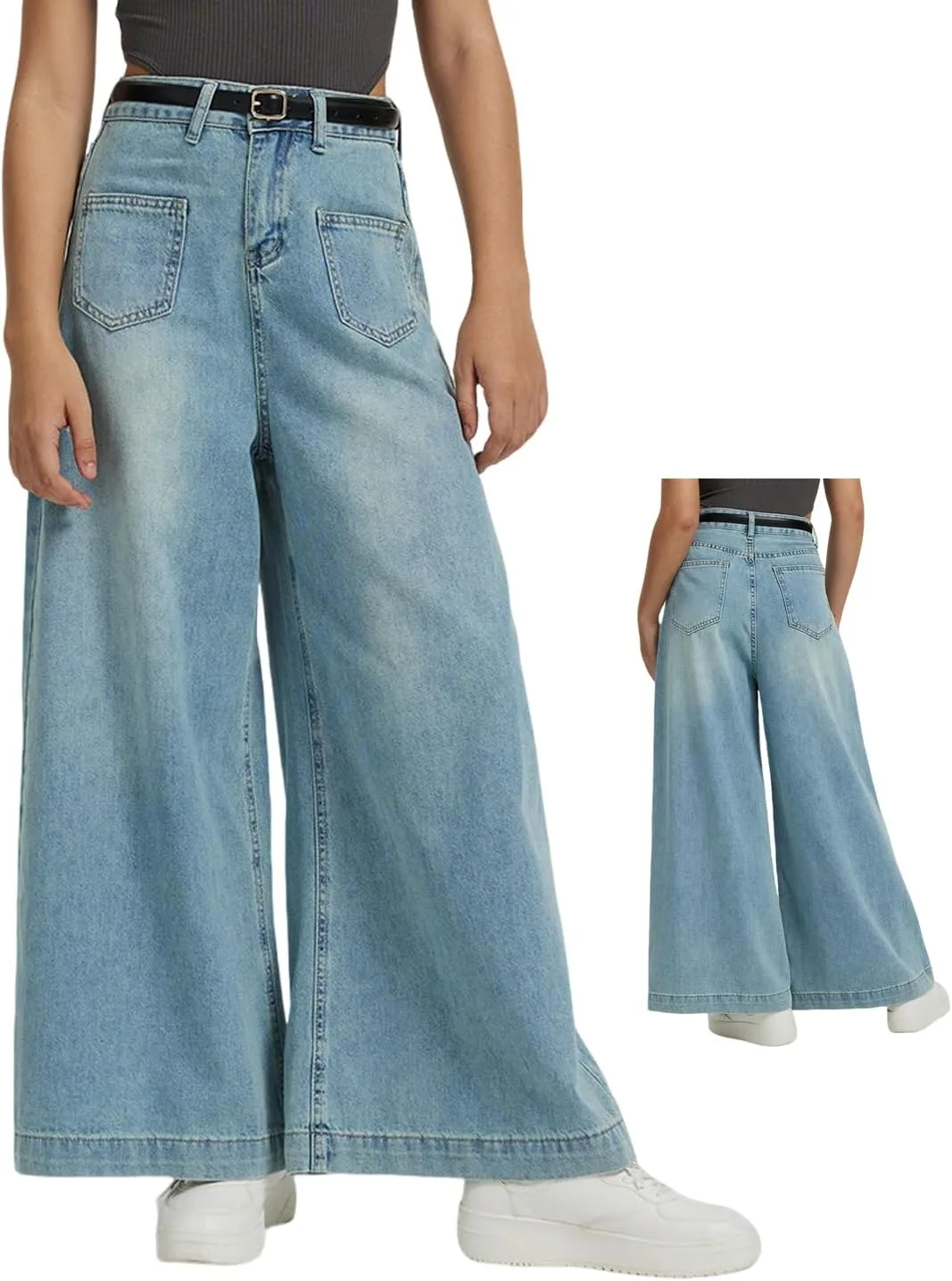 Женские джинсы с высокой посадкой, широкие и прямые, с карманами спереди VSDFAW
Женские джинсы с высокой посадкой, широкие и прямые, с карманами спереди VSDFAW