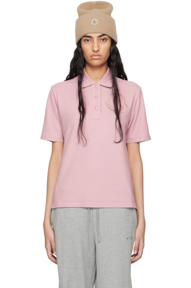 Розовое вышитое поло Moncler
Розовое вышитое поло Moncler