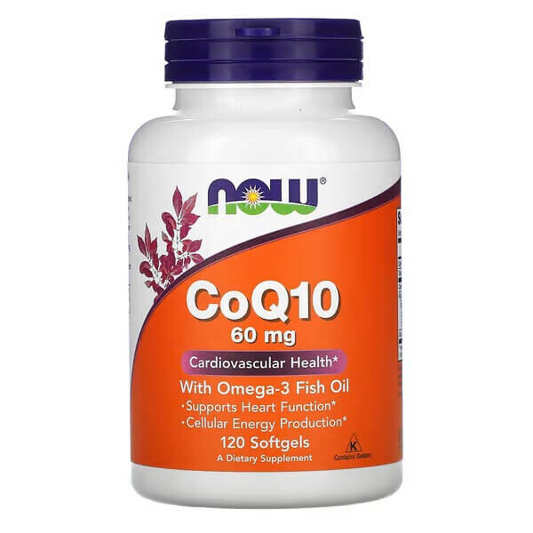 Коэнзим CoQ10 с рыбьим жиром Омега-3 Now Foods, 120 капсул
Коэнзим CoQ10 с рыбьим жиром Омега-3 Now Foods, 120 капсул