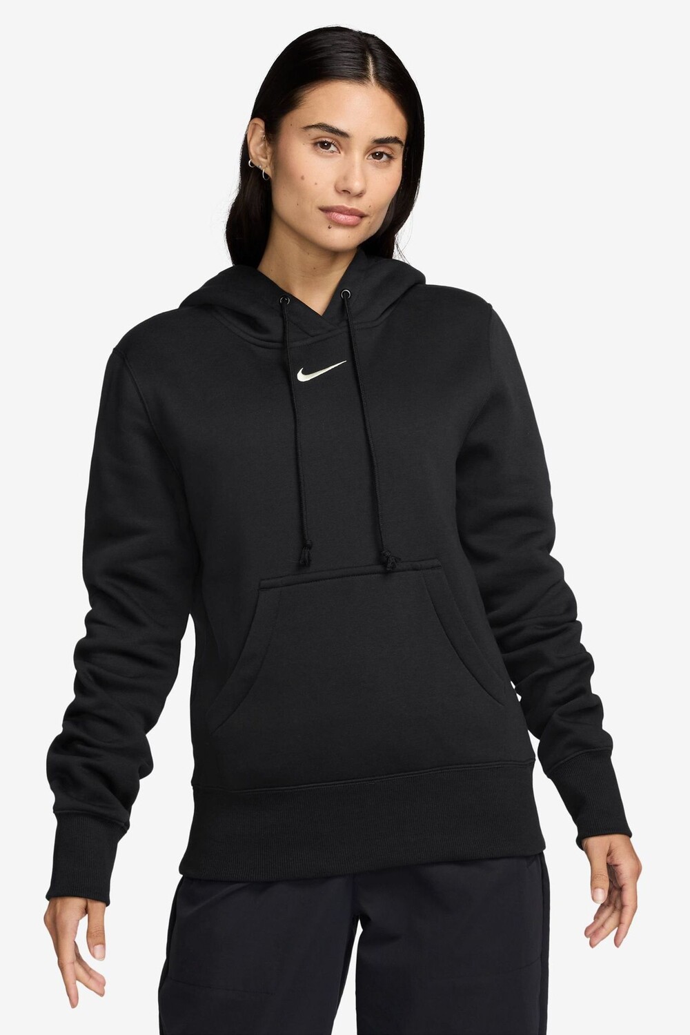 Мини пуловер с капюшоном из флиса с принтом «Феникс» Nike, черный
Мини пуловер с капюшоном из флиса с принтом «Феникс» Nike, черный