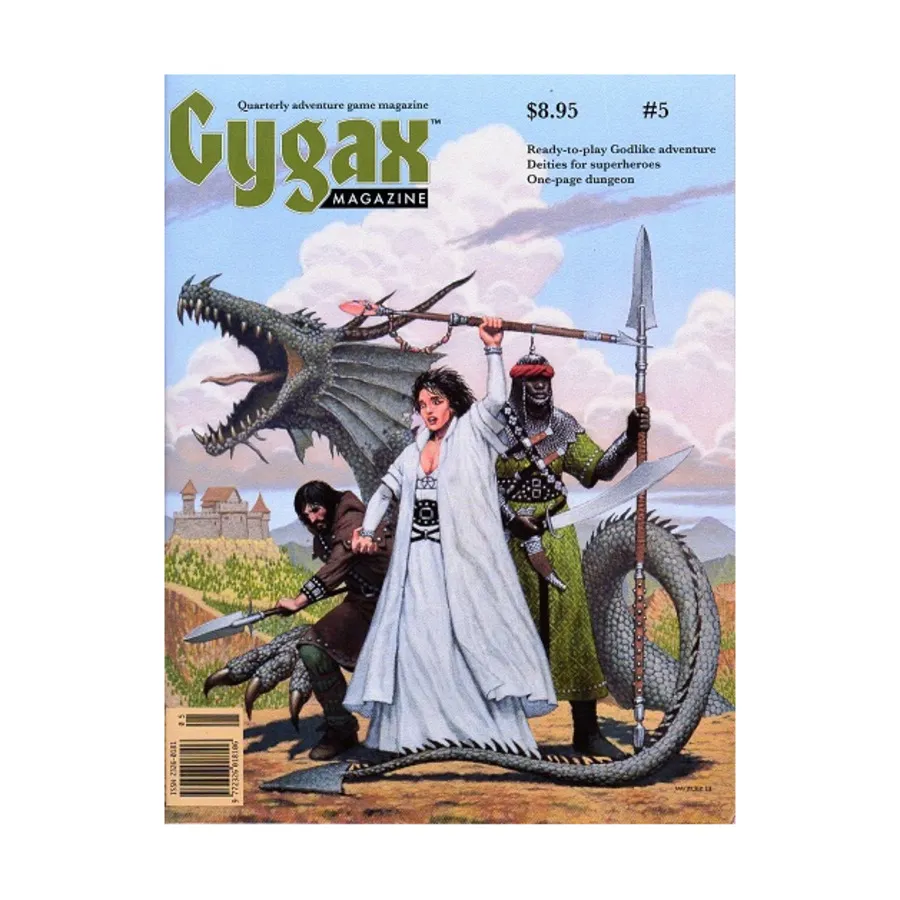 Журнал #5 "Ready to Play Godlike Adventure, Deities for Superheroes, One Page Dungeon", Gygax Magazine
Журнал #5 "Ready to Play Godlike Adventure, Deities for Superheroes, One Page Dungeon", Gygax Magazine