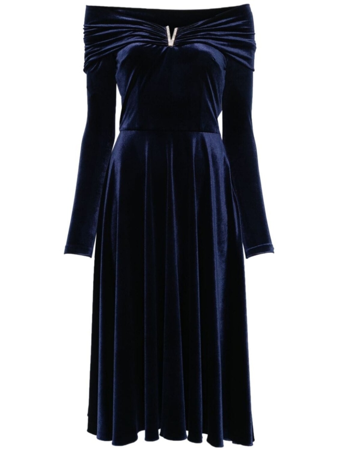 NISSA платье миди с открытыми плечами, синий
NISSA платье миди с открытыми плечами, синий