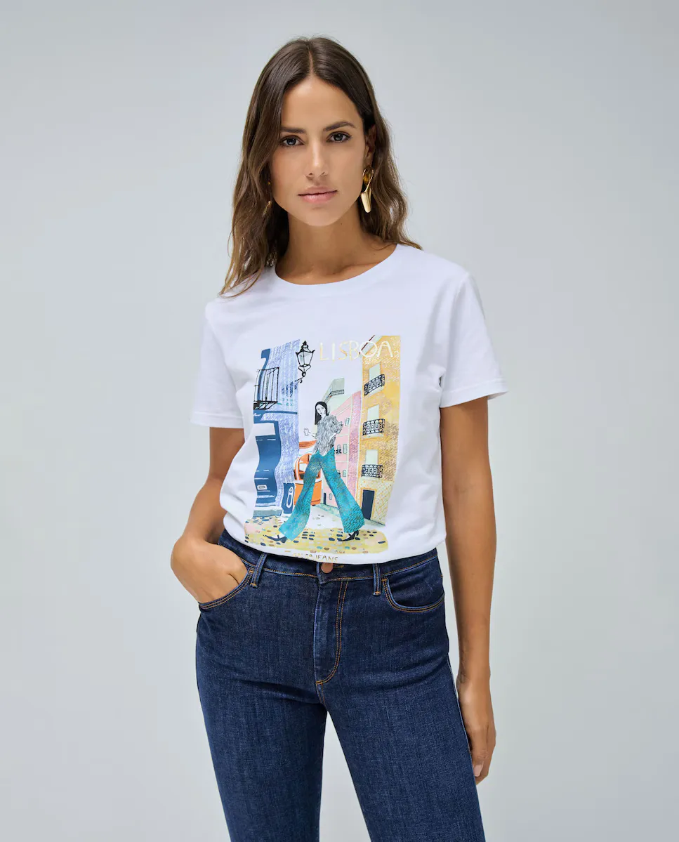 Женская футболка с короткими рукавами и рисунком спереди Salsa Jeans, белый
Женская футболка с короткими рукавами и рисунком спереди Salsa Jeans, белый