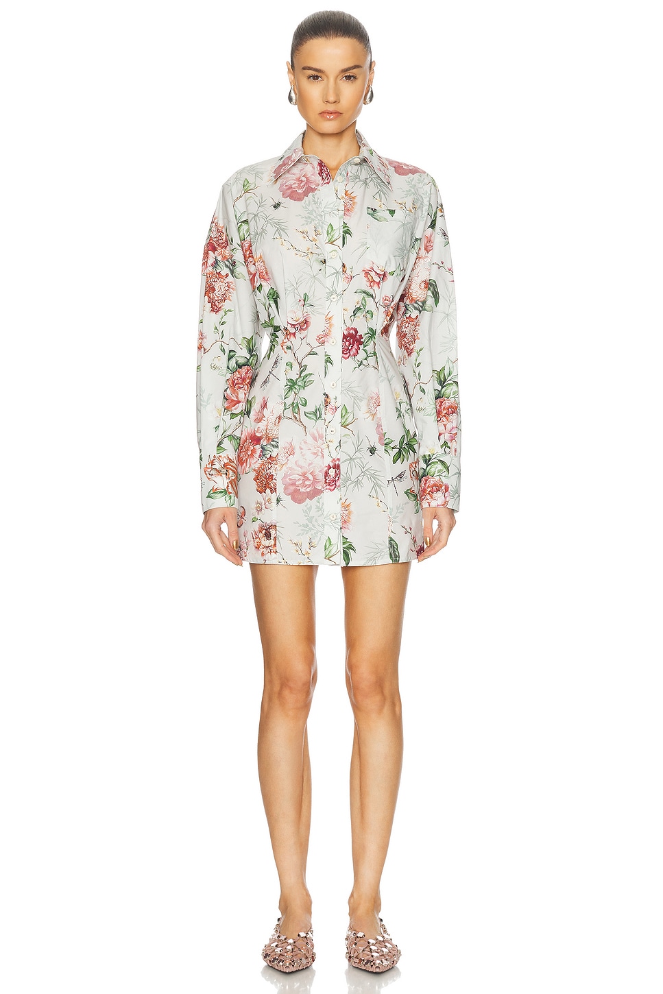 Мини-платье с длинными рукавами The Attico, Ivory
Мини-платье с длинными рукавами The Attico, Ivory