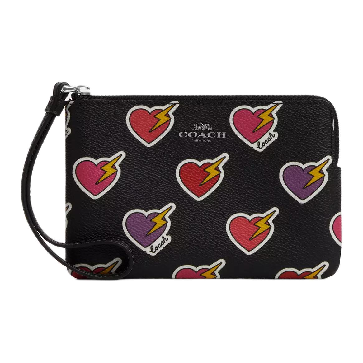 Угловая молния с покрытием холщовая сумка на запястье клатч маленький размер женская черная COACH
Угловая молния с покрытием холщовая сумка на запястье клатч маленький размер женская черная COACH