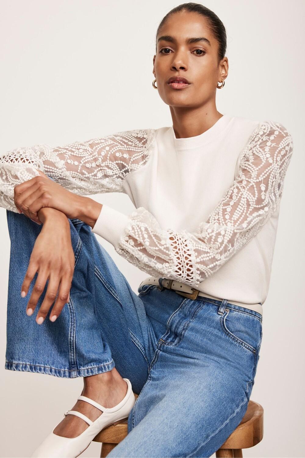 Джемпер с вышитыми рукавами Mint Velvet, белый
Джемпер с вышитыми рукавами Mint Velvet, белый