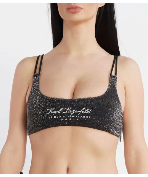 Верх бикини Karl Lagerfeld, серый
Верх бикини Karl Lagerfeld, серый