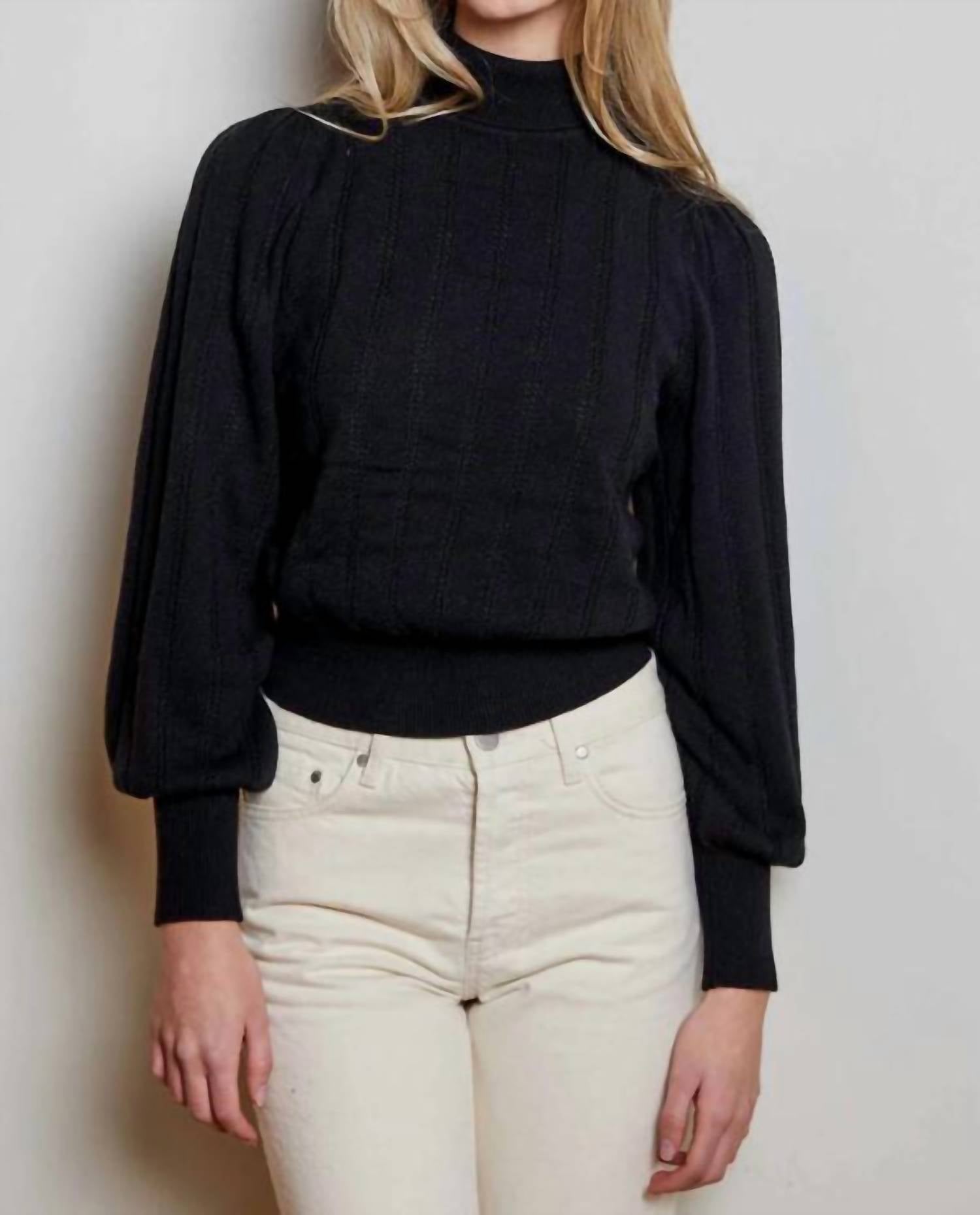 Свитер-пуловер с ребристыми деталями черного цвета dh NEW YORK
Свитер-пуловер с ребристыми деталями черного цвета dh NEW YORK